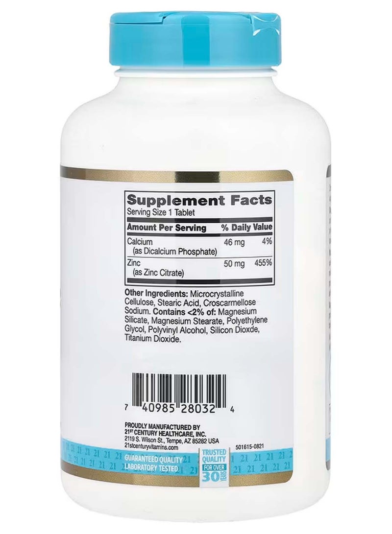 القرن الحادي والعشرون سترات الزنك، 50 ملجم، 360 قرصًا - Image 2